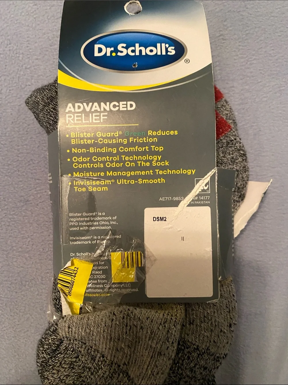 Dr. Scholl's Men's Crew Socks - Gray Marled (2 Pair)